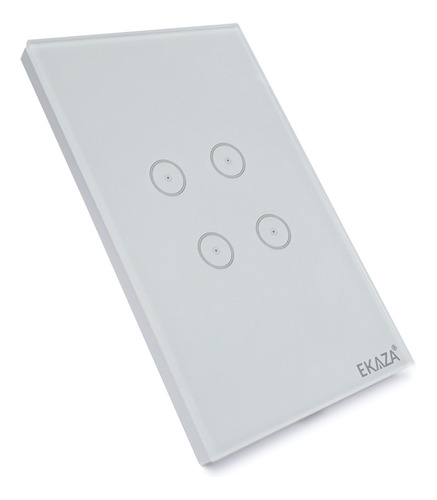Interruptor Inteligente Ekaza Touch 4 Teclas Wifi Alexa