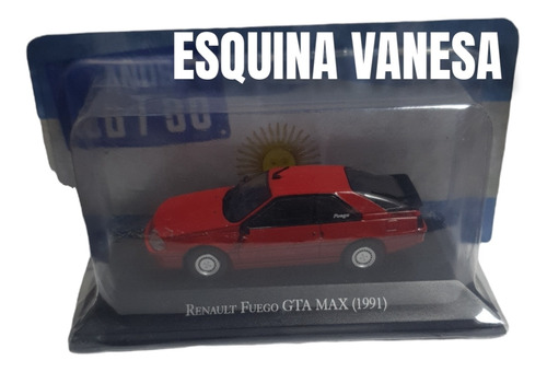 Renault Fuego Gta Max 1991 Color Roja 1:43