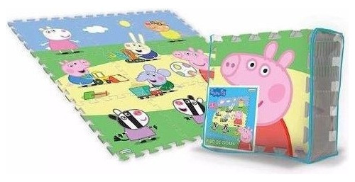 Peppa Pig Piso Goma 9 Placas Encastrables Sin Bolsa