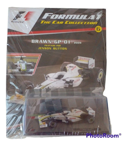 Colección Auto Formula 1 N 6 Brawn Gp 01 (2009) Jenson Butto