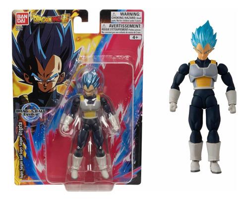 Muñeco Dragon Ball Vegeta Azul Super Saiyan 13 Cm Bandai