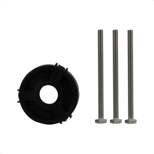 Kit 3 Led 18w Branco Inox G Adapt Parafuso E Fonte Mono 60w