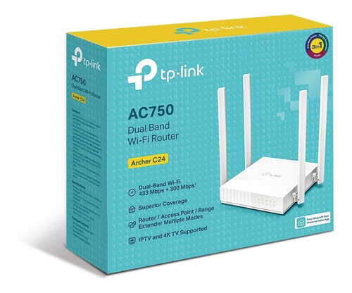 Router Tp Link Archer C24 Dual Band Ac750 Repetidor Wifi Ap