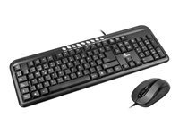 Kit De Teclado Y Mouse Xtech Xtk-300s Alámbrico Usb Negro (e