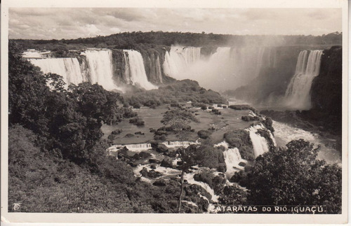 Antigua Fotografia Cataratas Del Iguazu Triple Frontera