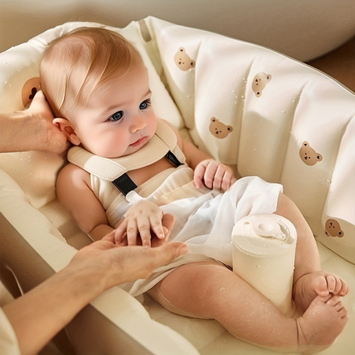 ' Bañera Inflable Portátil De Viaje Antideslizante Para Bebé