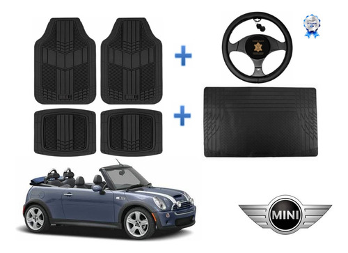 Tapetes 4pz + Cajuela + Volante Mini Convertible 2002 - 2007