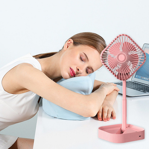 Un Ventilador De Pedestal Portátil, Plegable, De Pie, Plegab
