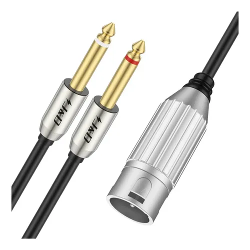 J&d Dual A Xlr, Xlr Macho A Dual De 635 Mm Ts Mono Plug De | Cuotas sin ...