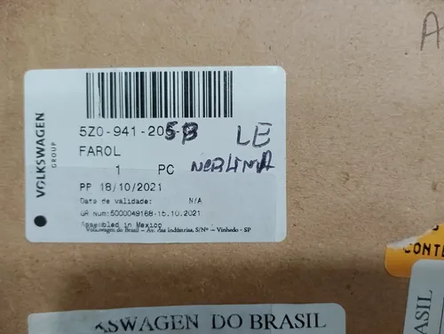 Farol Neblina Esqu Vw Fox Saveiro Spacefox 5z0941205b S/ Uso