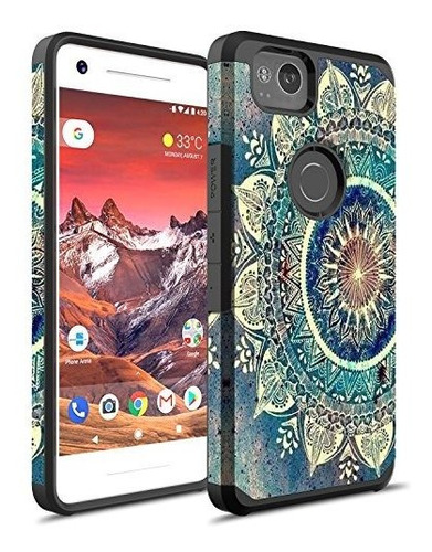 Google Funda Para 2 Pixel Xl, Rosebono Híbrido De Doble Capa