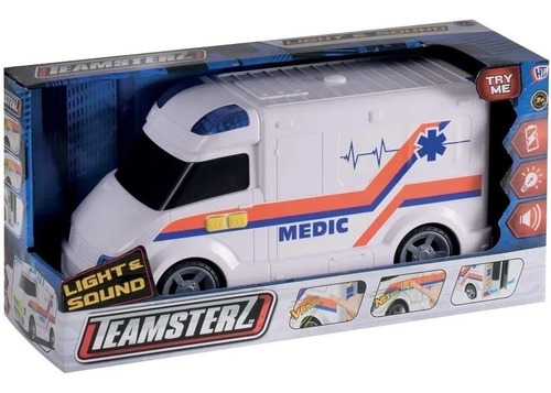 Ambulancia Con Sonido Y Luz Teamsterz - Sharif Express