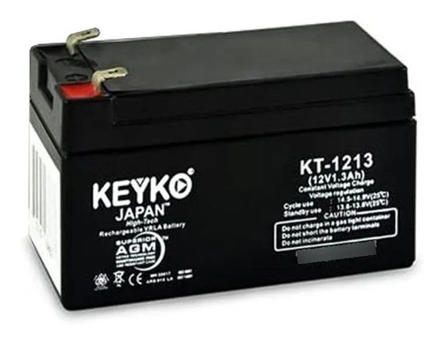 Bateria Sellada Keyko 12v 1.3ah Puertas  Electricas