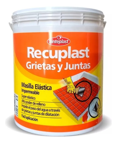 Recuplast Masilla Elástica Grietas Y Juntas 5 Kg