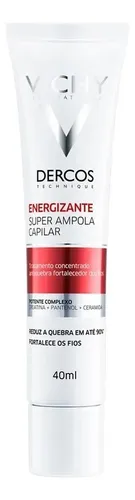 Ampola Capilar Tratamento Fortalecedor Antiquebra para Crescimento Saudável Dercos Energizante Vichy 40ml