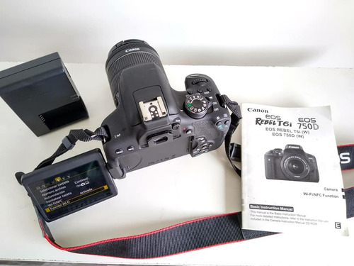 Camara Digital Reflex Canon Eos Rebel T6i Video Hd + Bolso