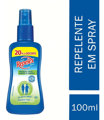 Super Spray Repelente Embalagem Econômica 100ml Repelex