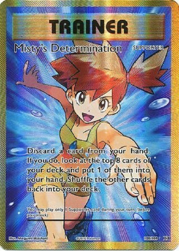 Misty's Determination 108/108 Full Art Ultra Rara Pokemon Tc