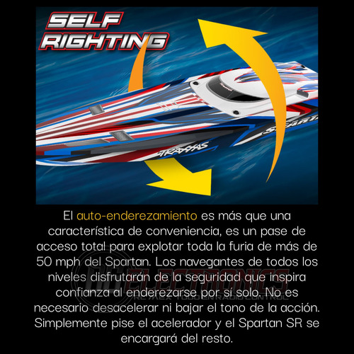Lancha De Control Remoto Traxxas Spartan Sr 50mph Brushless