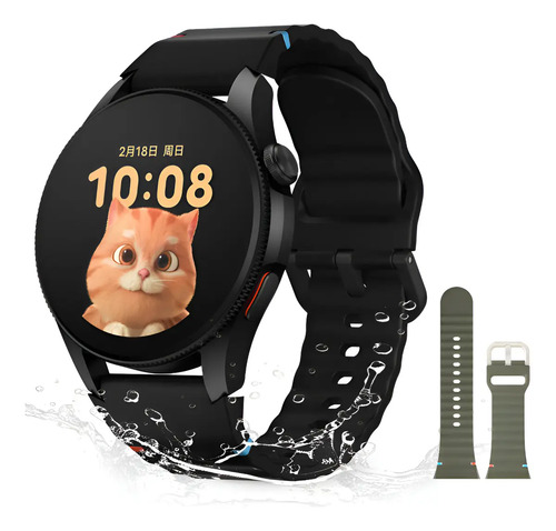 Smartwatch Aurafit G12 GPS AMOLED 1.43" Bluetooth Resistente Água 3ATM