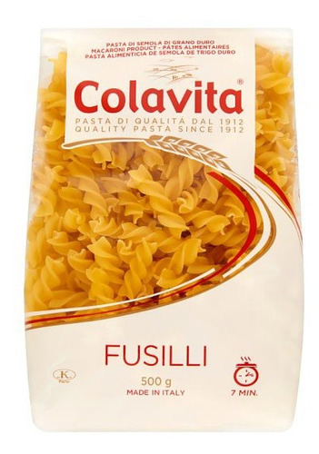 Macarrão Fusili Colavita Grano Duro 500g