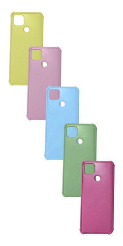 Funda Reforzada Color Esquineros Para Motorola Moto G9 Power