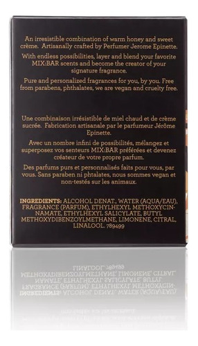 Mix:bar Honey Milk Perfume Para Mujer 50ml Miel