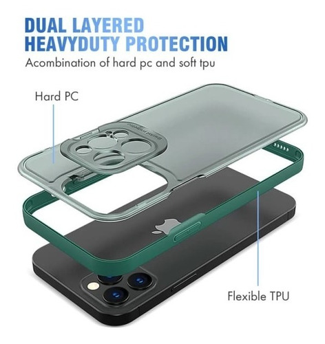 Imagen 2 de 5 de Funda P/ iPhone 13 / Pro / Max Tpu Proteccion Para Camara