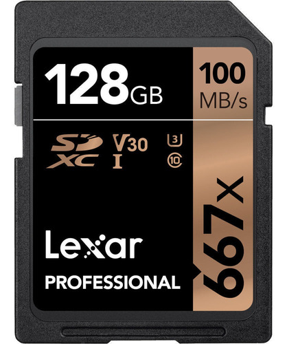 Lexar 128gb Professional 667x Uhs-i Sdxc Memory Card