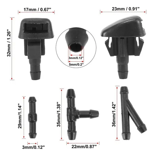 F Boquilla Chisguetero Kit Para Mazda 3 5 6 Cx3 Cx5 Cx7 Cx9