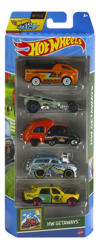 Pack 5 Hot Wheels - Hw Getaways - Htv46
