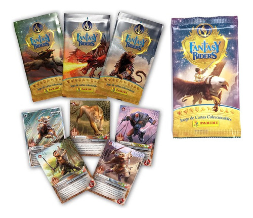 Pack 12 Sobres Cartas Fantasy Riders Panini