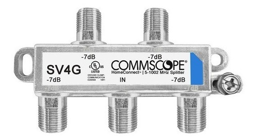 Divisor De 4 Salidas Para Cable Coaxial 