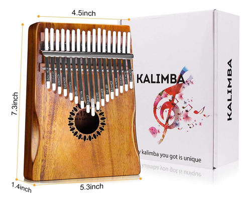 Calimba De 17 Teclas, Portátil, Piano Mbira, Regalos Para Ni