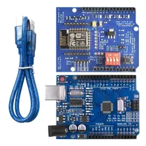 Comprar Uno R3 Smd Compatible Con Ide Arduino + Shield Wifi Esp8266