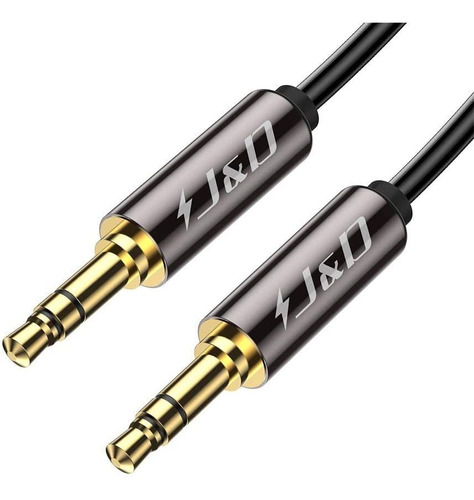 Cable Aux De Audio 3,5 Mm M/m | J&d | Negro, 2,7 M