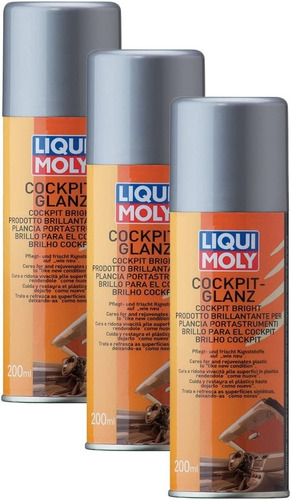 Liqui Moly Silicona Cockpit Glanz Para Tableros 200 Ml