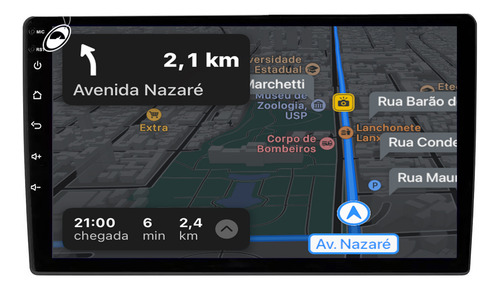 Multimídia 9'' Android Premium Plus+ E-tech 4gb 64gb Câmera