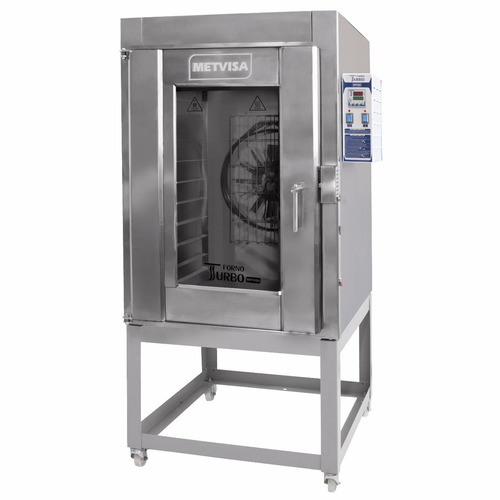 Forno Turbo Elétrico Industrial  300 Pães-10 Esteira Metvisa