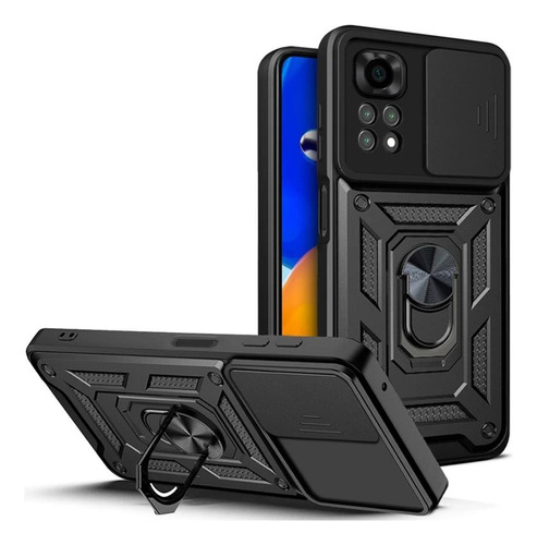 Protector Para Xiaomi Note 12 Pro 4g Negro 3 En 1