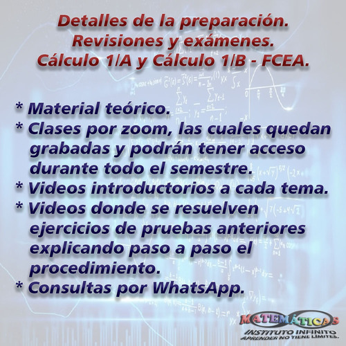 Clases Particulares De Matemáticas Y Cálculo Liceo Utu Fcea