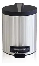 Comprar Tacho De Pedal De Acero Inoxidable De 5 Litros Para Oficinas