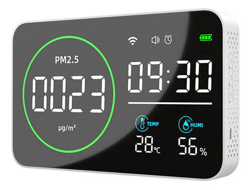 Monitor De Temperatura, Humedad Y Calidad Del Aire, 4 En 1