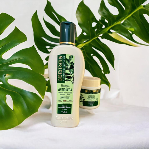 Kit 1 Shampoo 1 Banho Creme Antiqueda Jaborandi 250 Ml K8175