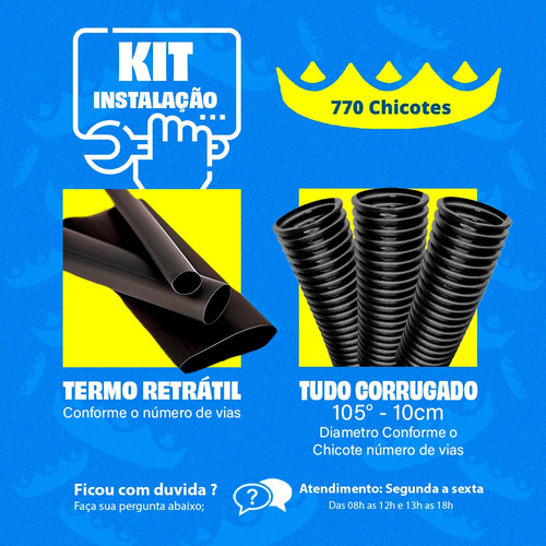 Chicote Bico Injetor Gol 1.8 Mi Ap 97 A 02 Com Capa