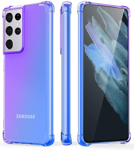 Funda Para Samsung Galaxy S21 Ultra - Violeta Y Azul