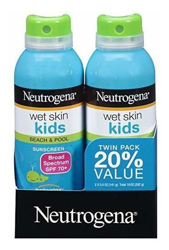 Neutrogena Wet Skin Kids Sunscreen Spray, Water-resistant An