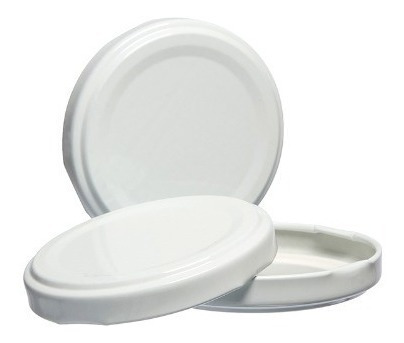 100etiqueta Lacre Termoencolhivel 100tampa Metal Branca 74mm