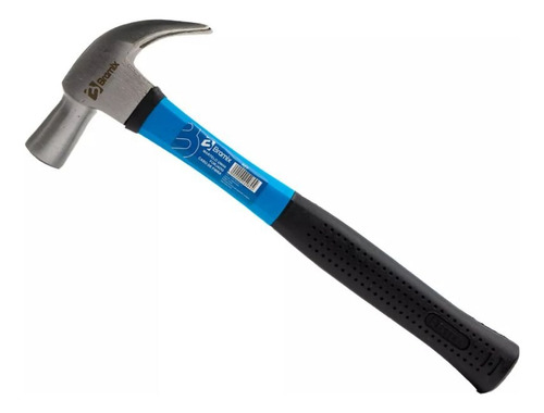 Martelo Unha Curvo Forjado Com Cabo Fibra De Vidro 27mm Bram