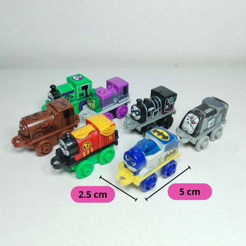 7 Thomas And Friends Plástico Minis Fisher Price Dc Comics (Usado)